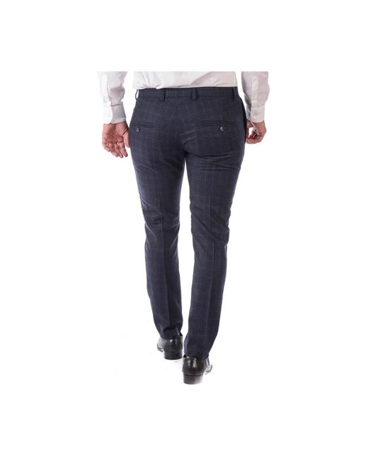 Daniele Alessandrini Blue Suit Trousers for men