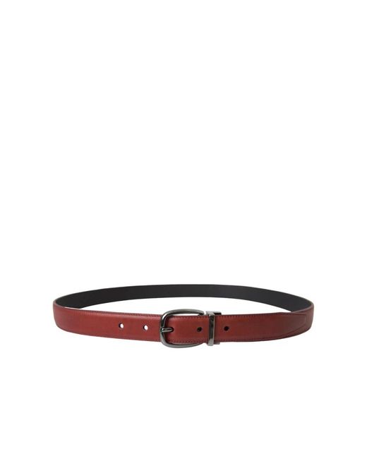 Dolce & Gabbana Red Belts for men