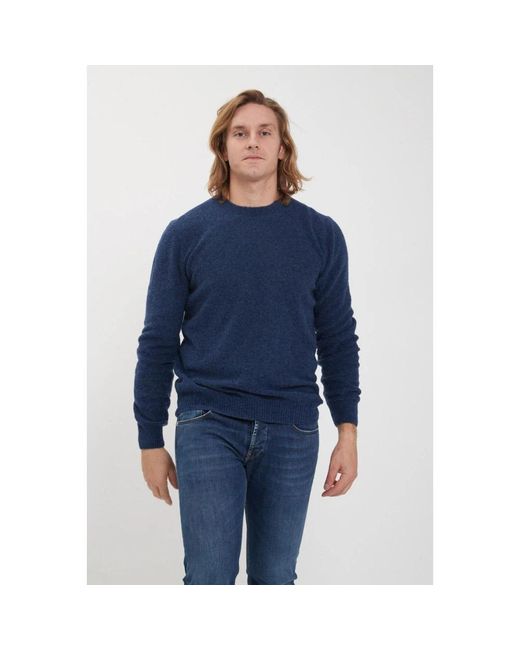 Gran Sasso Blue Round-Neck Knitwear for men