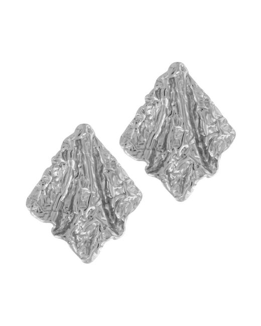 Dansk Copenhagen Gray Wasserdichtes rhombus statement ohrring
