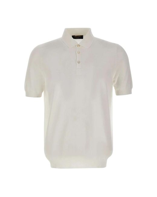 Gran Sasso White Polo Shirts for men