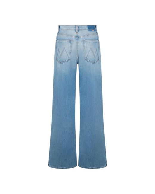 Mother Blue Wide Jeans