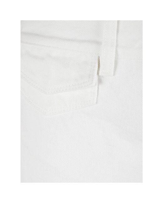 Chloé White Denim Shorts