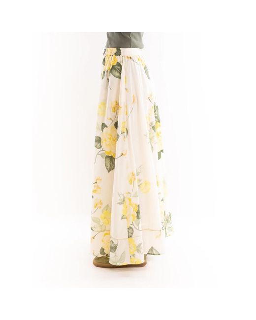 Maxi Skirts 5 PROGRESS de color Metallic