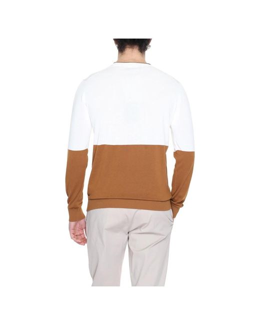 Round-Neck Knitwear Liu Jo de hombre de color White