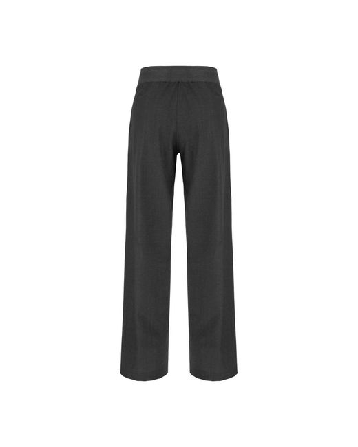 Panicale Black Wide Trousers