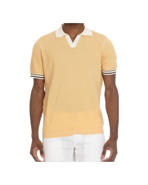 Drumohr Yellow Polo Shirts for men