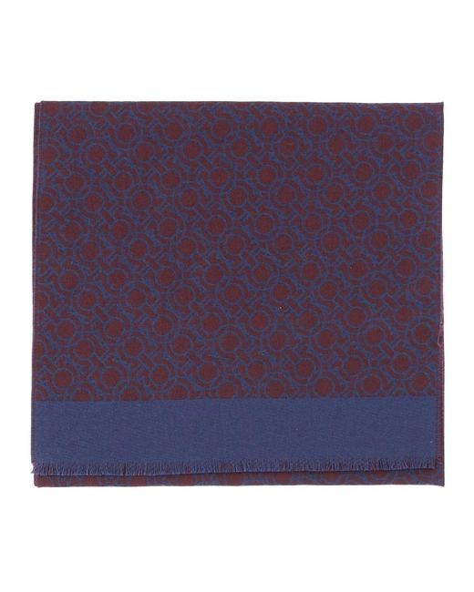Ferragamo Wollschal Mit Haken in Purple für Herren