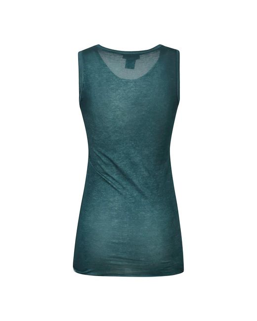 Avant Toi Green Sleeveless Tops