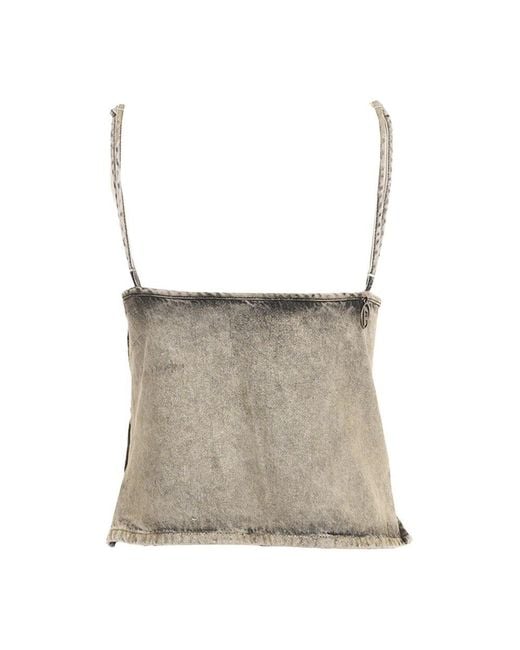 Sleeveless Tops DIESEL de color Gray
