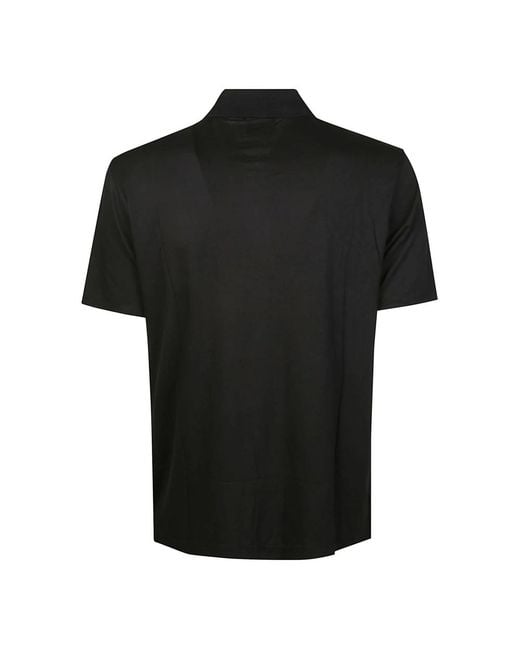Emporio Armani Black Polo Shirts for men