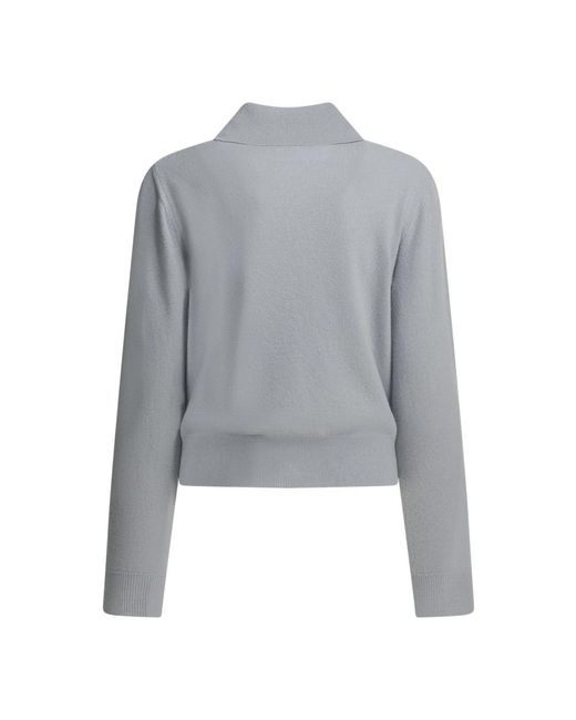 Maison Margiela Gray Round-Neck Knitwear