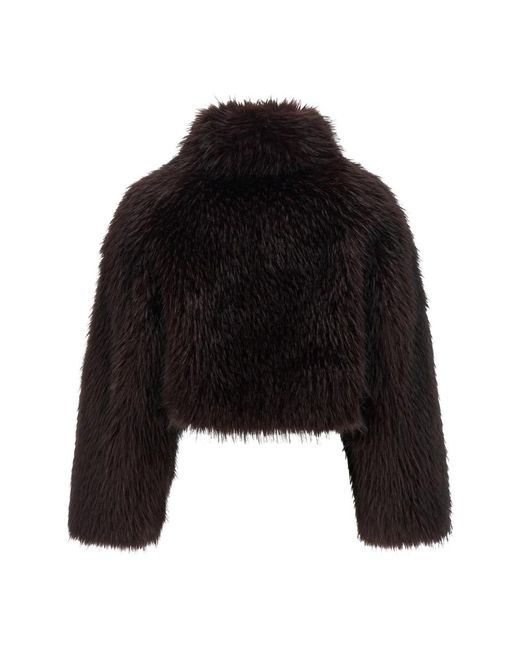 Pinko Black Faux Fur & Shearling Jackets