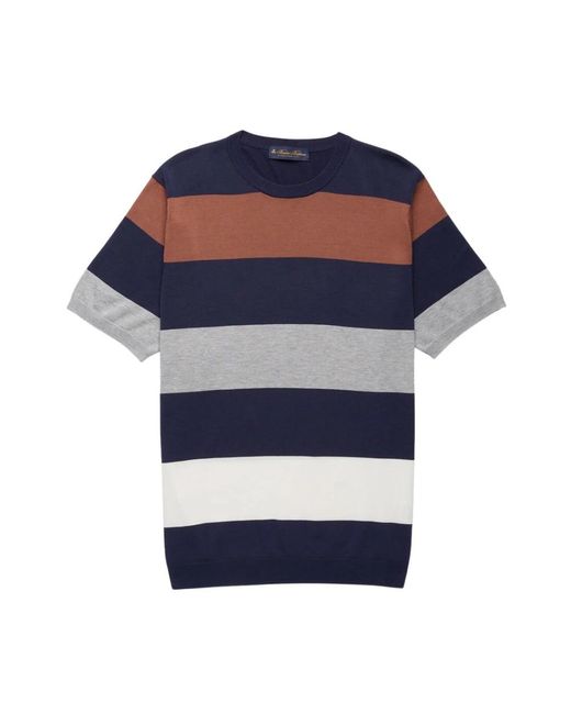 Round-Neck Knitwear Brooks Brothers pour homme en coloris Blue