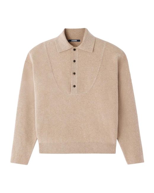 Jacquemus Pallone Sweater in het Natural voor heren