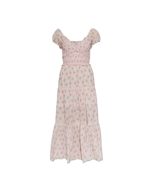 Maxi Dresses LoveShackFancy de color Pink
