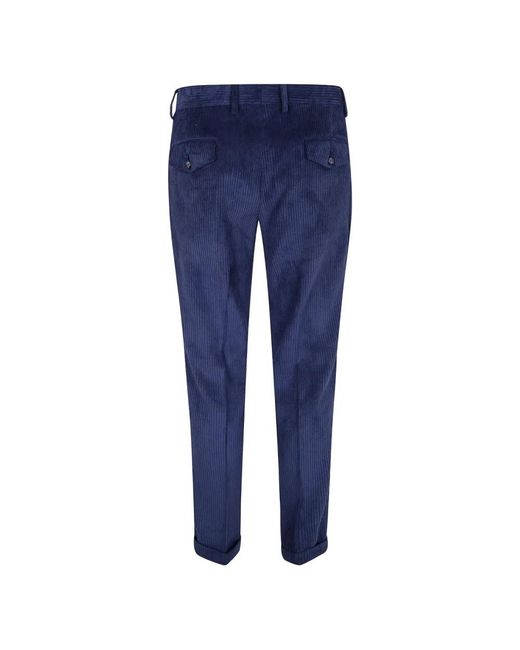 Barba Napoli Blue Slim-Fit Trousers for men