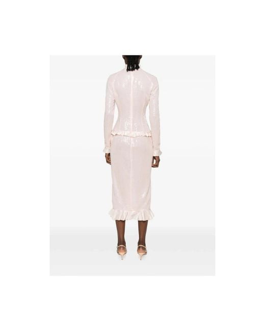 Alessandra Rich Pink Midi Dresses