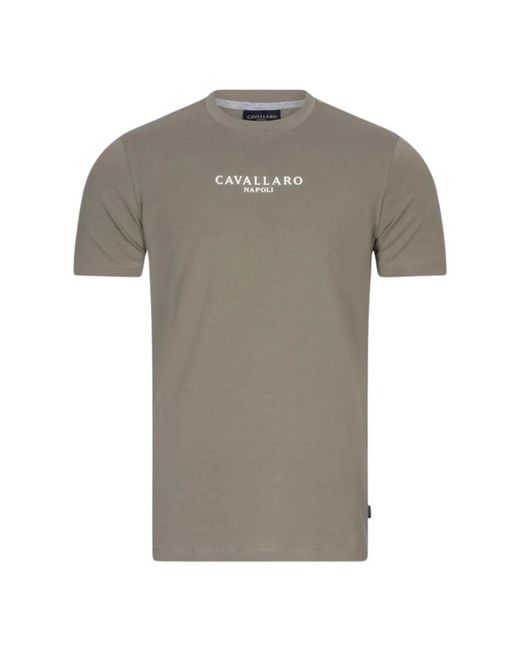 Cavallaro Napoli Gray T-Shirts for men