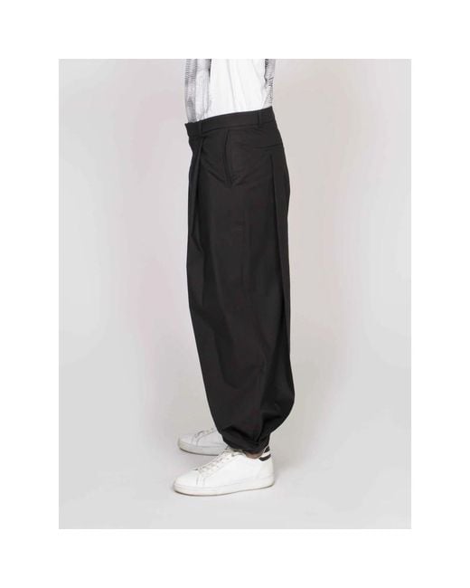 Moschino Black Wide Trousers for men