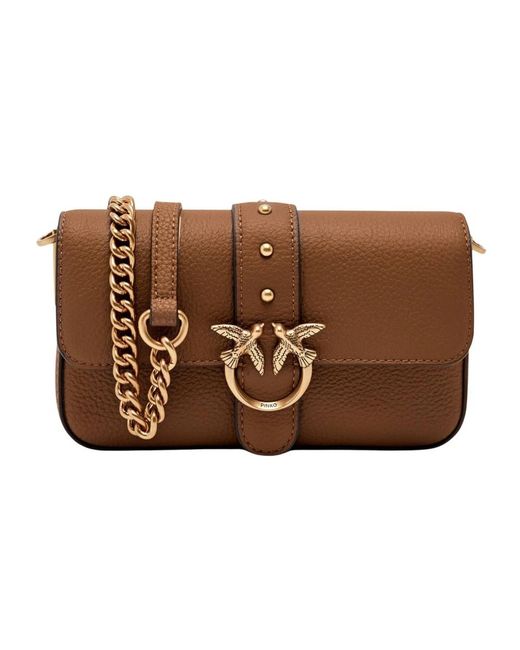 Pinko Brown Cross Body Bags