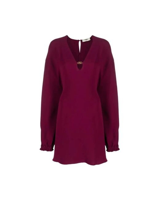 Fendi Purple Short Dresses