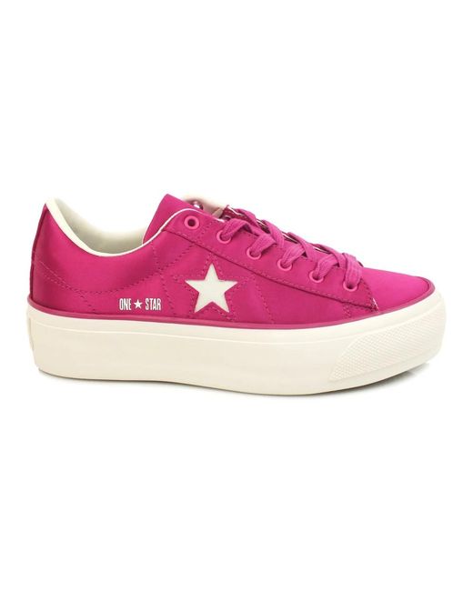 Converse Platform Sneakers in het Pink