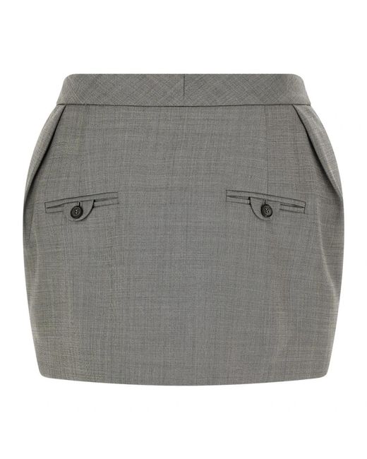Magda Butrym Gray Short Skirts