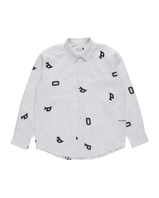Pop Trading Co. Casual Shirts in het Gray voor heren