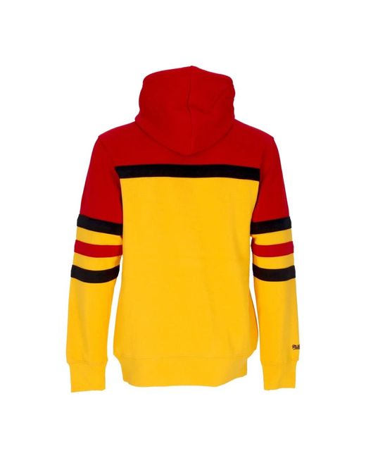 Mitchell & Ness Hoodies & Sweatvesten ,Veelkleurig ,Katoen Nba Head Coach Hoodie Atlanta Hawks in het Orange voor heren