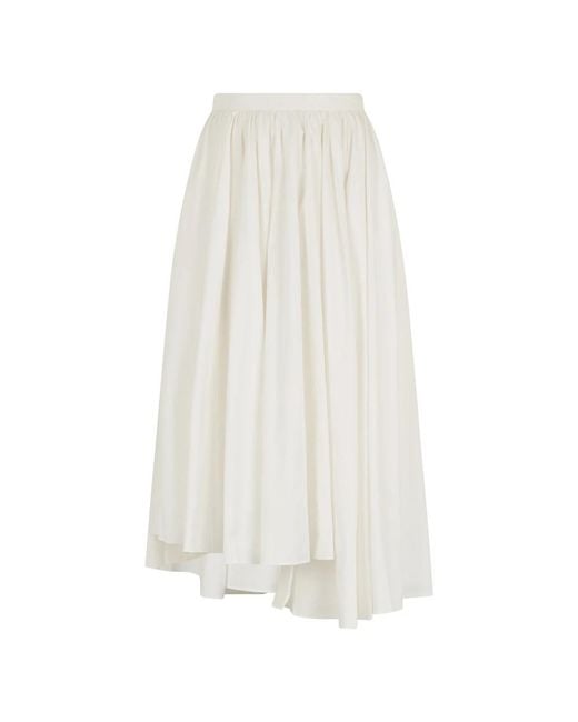 Self-Portrait White Midi Skirts