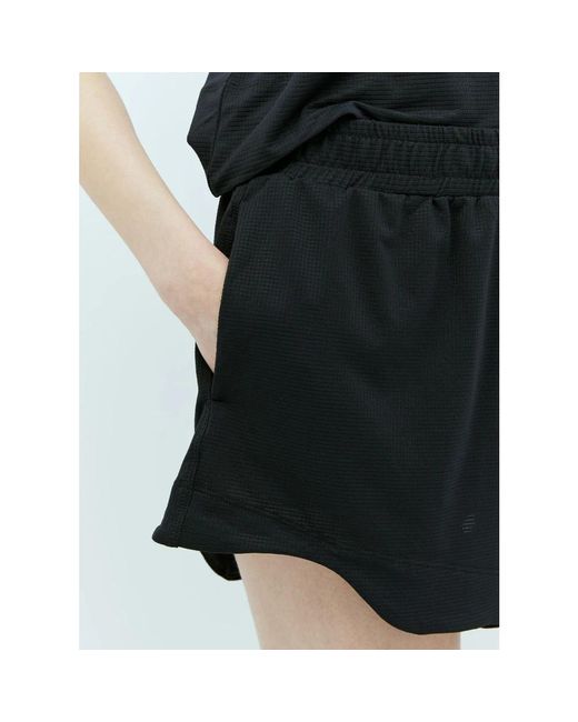 Ganni Black Aktive mesh shorts