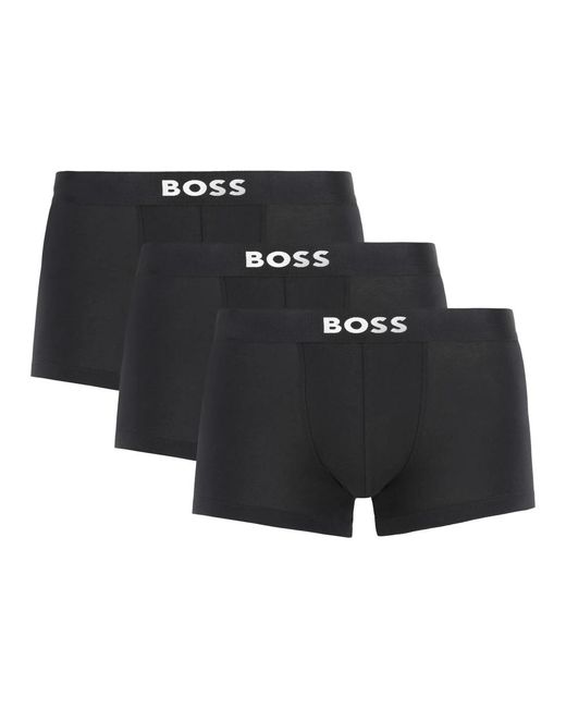 HUGO Ondergoed ,Zwart ,Katoen Katoenen Boxer Set Met Logoband in het Black voor heren