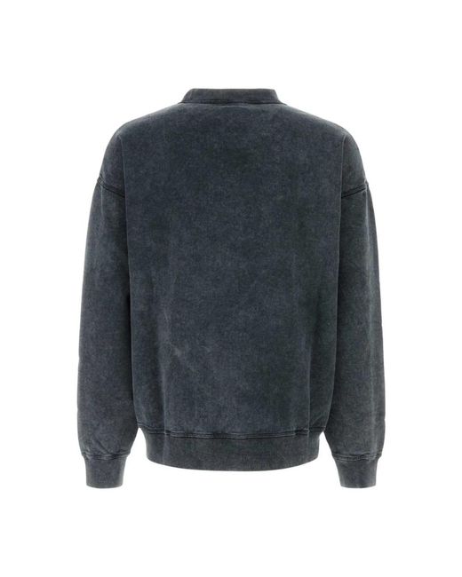 DSquared² Hoodies & Sweatvesten ,Grijs ,Katoen Grafiet Katoenen Sweatshirt in het Blue voor heren