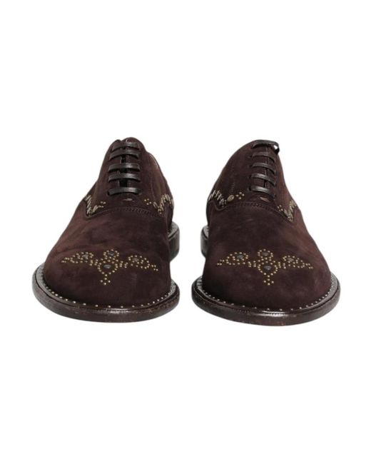 Dolce & Gabbana Brown Laced Shoes for men
