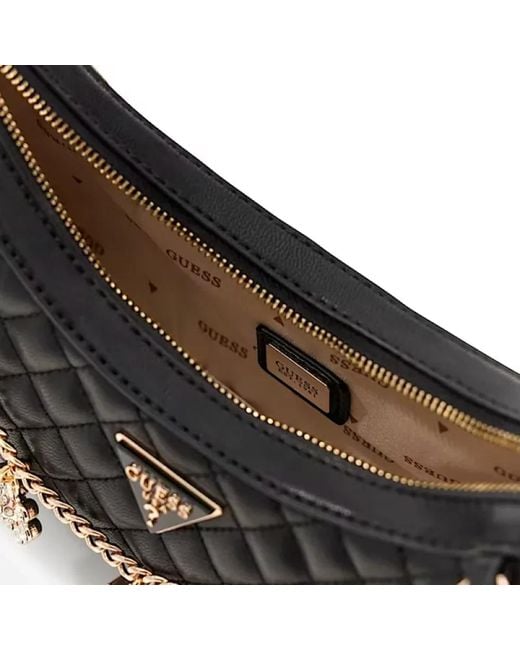 Guess Black Elegante Schultertasche Mit Dekorativer Kette