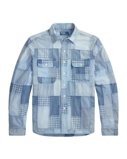 Ralph Lauren Blue Denim Shirts for men