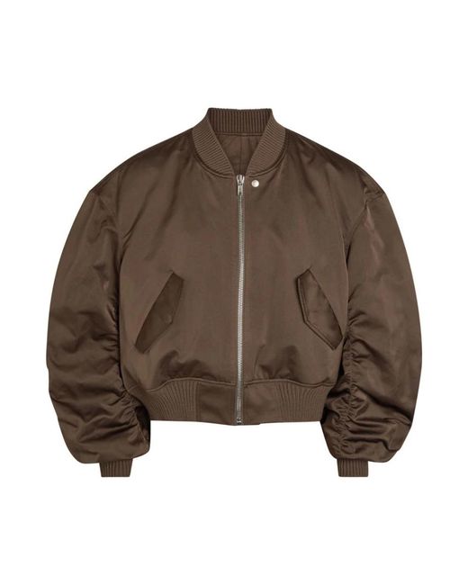 Rick Owens Brown Bomber Jackets