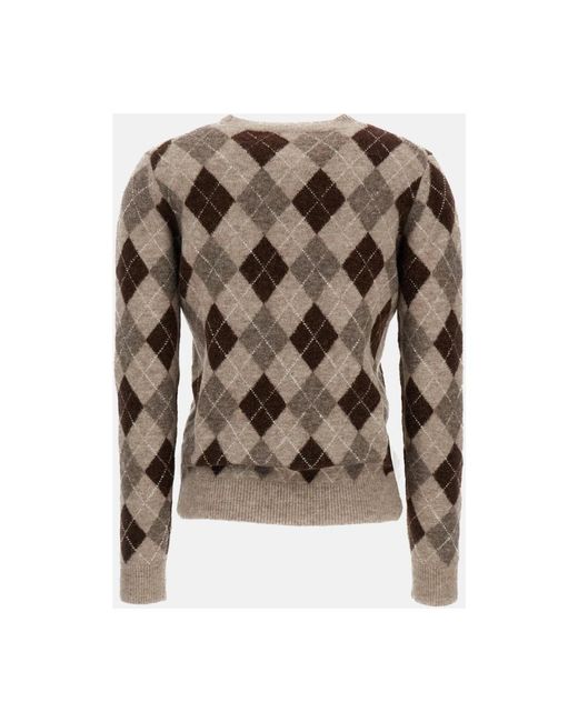 P.A.R.O.S.H. Brown Round-Neck Knitwear