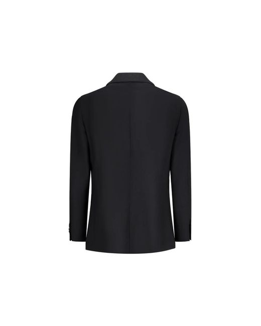 Lardini Cool Wool Single-Breasted Pak in het Black voor heren
