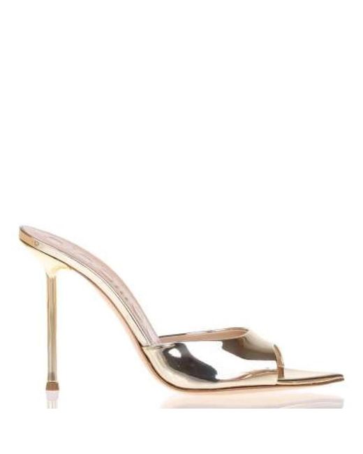Ninalilou Metallic Heeled Mules