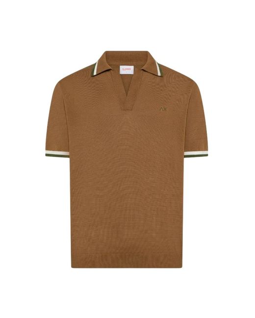 Sun 68 Brown Polo Shirts for men