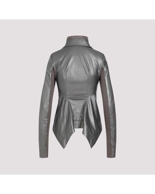 Rick Owens Gray Leather jackets