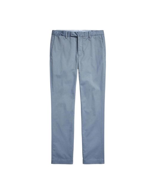 Ralph Lauren Blue Straight Trousers for men