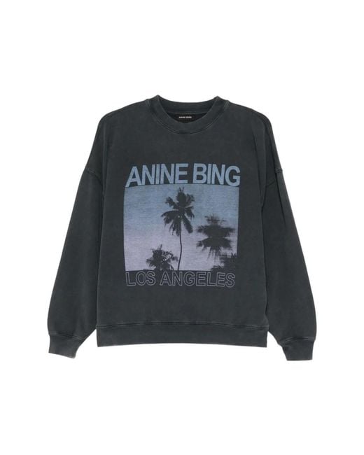 Anine Bing Black Sweatshirts
