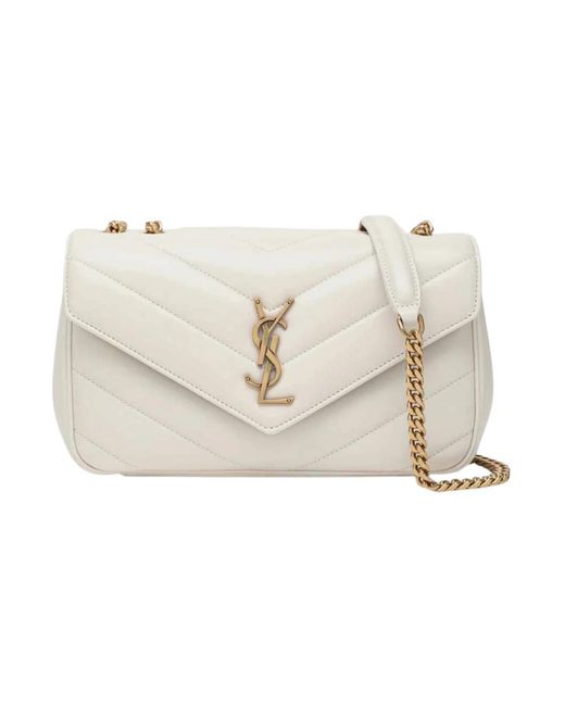 Saint Laurent White Shoulder Bags