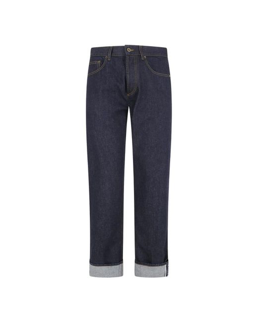 Burberry Blue Straight Jeans for men