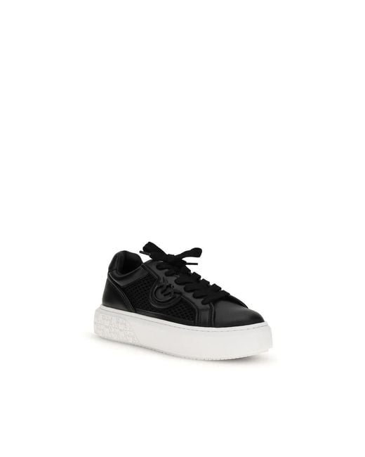Pinko Black Sneakers Yoko Leather
