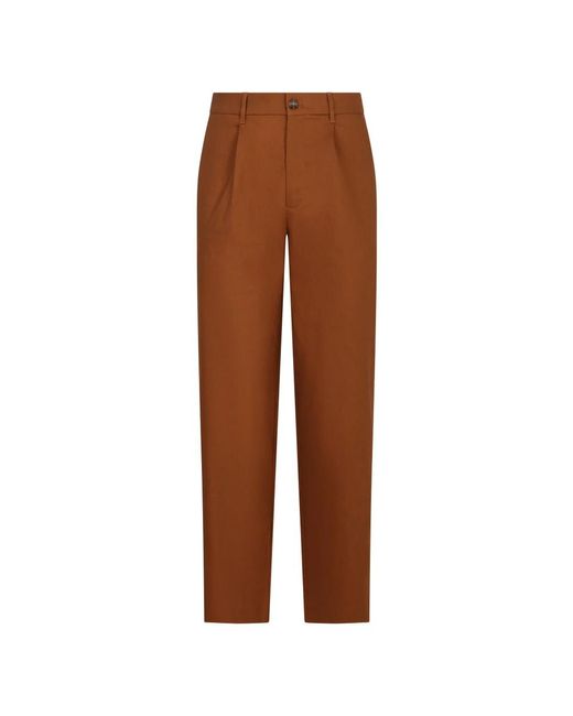 Straight Trousers Calvin Klein de hombre de color Brown