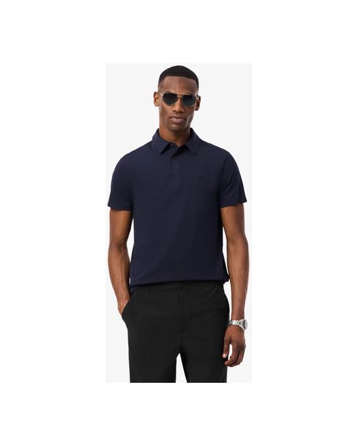 Lacoste Ademend Interlock Poloshirt in het Blue voor heren